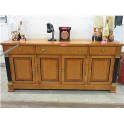 Satin Walnut Sideboard - Six Feet Long