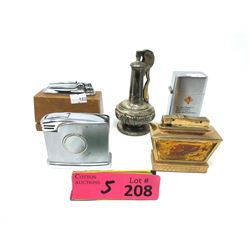 5 Vintage Lighters - Crest, Ronson, Fisher & more