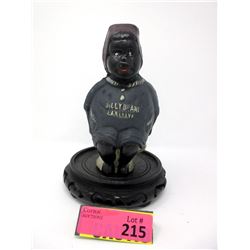Cast Iron "Billy Brand" Black Americana Coin Bank