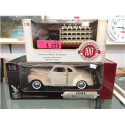 Die Cast 1:18 Scale Model 1941 Plymouth & more