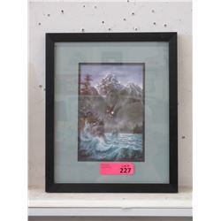 1995 Ken Skoda Framed Eagle Print