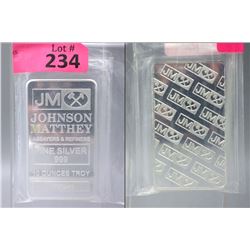 10 Oz Vintage Johnson Matthey .999 Silver Bar