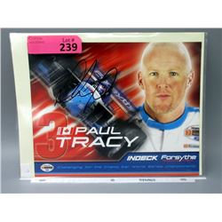 8 x 10 Paul Tracy Autographed Photo