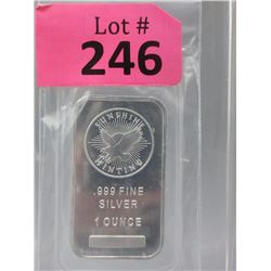 1 Oz Sunshine Minting .999 Silver Bar