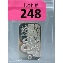 1 Oz. Rand Refinery .999 Silver Bar