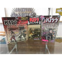 3 "Kiss" Action Figures by McFarlane