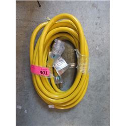 New 25 Ft. Heavy Duty Triple Outlet Extension Cord