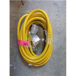 New 25 Ft. Heavy Duty Triple Outlet Extension Cord