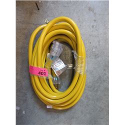 New 25 Ft. Heavy Duty Triple Outlet Extension Cord