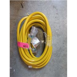 New 25 Ft. Heavy Duty Triple Outlet Extension Cord