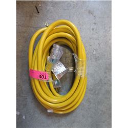 New 25 Ft. Heavy Duty Triple Outlet Extension Cord
