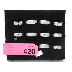 11 New Tungsten Band Rings - Sizes 7, 8, 10 and 12