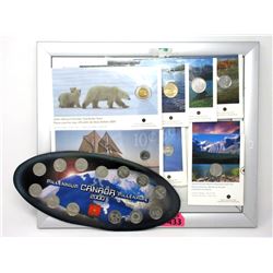 2005 Uncirculated Canadian Coins & 2000 25¢ Set