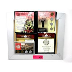 1976 Canadian Silver Dollar and 2 Wartime 5¢ Sets