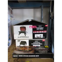 Kabob Kit & 2 Portable Grills - Store Returns