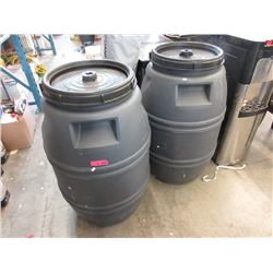 Two 30 Gallon Barrels