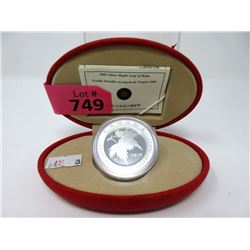 2005 Canadian .9999 Fine Silver Maple Leaf of Hope