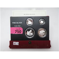 2005 Canadian Fine Silver Canadian Lynx Coin Set