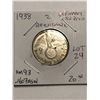 Image 1 : Rare 1938 Silver Germany 3rd Reich 2 Reichsmark .1607 ASW Book Number KM 93