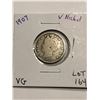 Image 1 : 1910 Liberty Head V Nickel Very Good Grade Nice Early US Coin