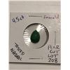 Image 2 : Rare HUGE 4.85 Carat EMERALD Pear Cut Tested Natural