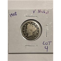 1902 Liberty Head V Nickel Nice Early US Coin