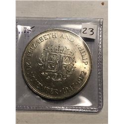 1972 Elizabeth and Phillip Special Coin in MS High Grade
