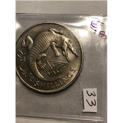 1966 Gambia 4 Shillings Coin in MS High Grade