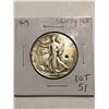 1945 P Walking Liberty Silver Half Dollar Nice Early US Coin