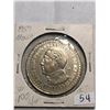 1957 Mexico Silver Large Un Peso Coin in MS High Grade