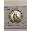 Beautiful 1943 Silver Switzerland 2 Francs .2684 ASW