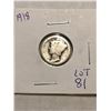 Image 1 : 1918 3rd Year Mercury Silver Dime Nice Early US Coin