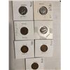 Image 1 : Group of 7 World Carded Coins Assorted Countries Mints and Dates