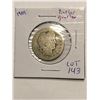 1901 Barber Head Silver Quarter Nice Early US Coin