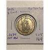 1955 Switzerland Silver 2 Francs .2684oz ASW