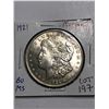 Beautiful 1921 P Silver Morgan Dollar BU MS High Grade