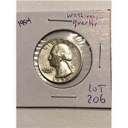 1954 Washington Silver Quarter Nice Higher Grade