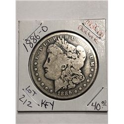 Rare Key Date 1886 O Silver Morgan Dollar Nice Early US Coin