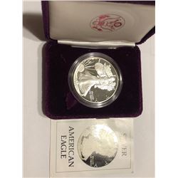 1st Year 1986 S Proof Silver Eagle with Paperwork no box