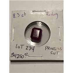 Extremely Rare 8.30 Carat Investment *GEM QUALITY* RUBY Transparent