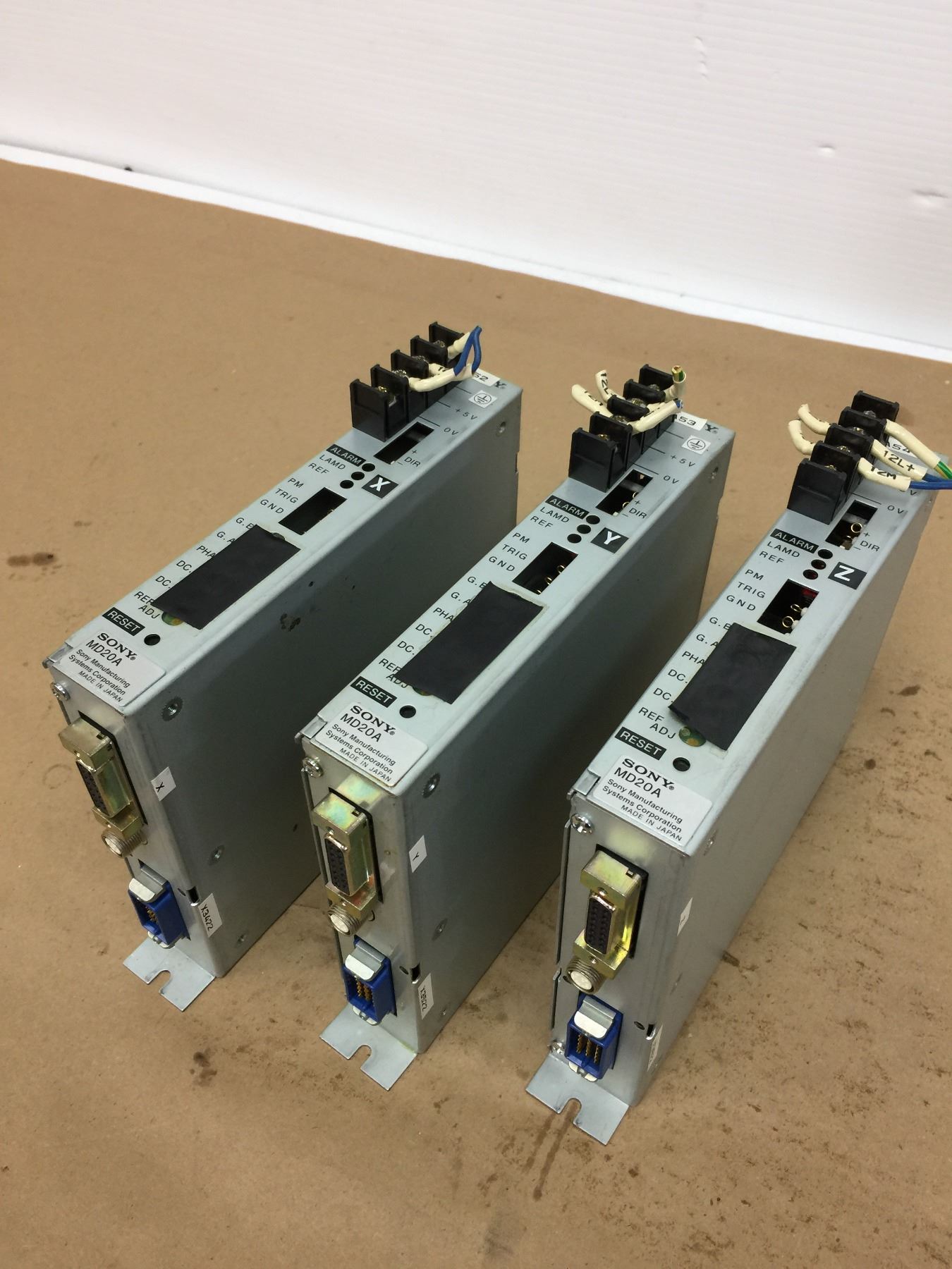 (3) Sony MD20A Position Control Modules - BTM Industrial
