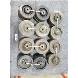 LOT OF PLASTIC WHEELS