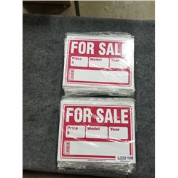 FOR SALE SIGNS