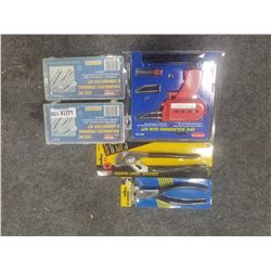 SOLDERING GUN, TERMINALS, ETC