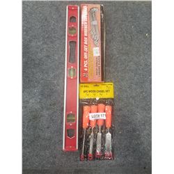 WRENCHES, CHISELS, LEVEL