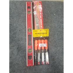 WRENCHES, CHISELS, LEVEL