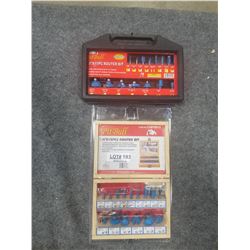TWO ROUTER BIT SETS