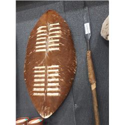 LEATHER BOUND SPEAR & SHEILD