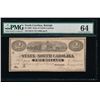 Image 1 : 1863 $2 North Carolina Obsolete Note PMG 64