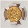 Image 3 : 1861 $2.5 Liberty Head Quarter Eagle Gold Coin NGC MS62